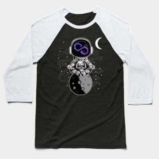 Astronaut Polygon Matic Coin To The Moon Crypto Token Cryptocurrency Wallet Birthday Gift For Men Women Kids Baseball T-Shirt